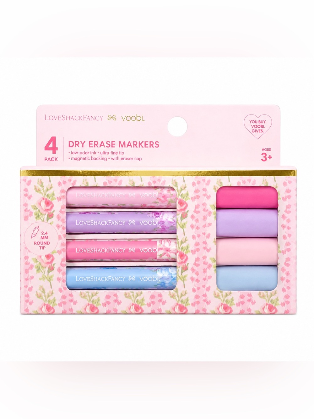 LoveShackFancy Dry Erase Marker 4-pack NEW